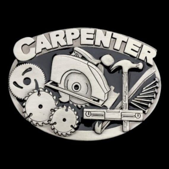 Carpenter Belt Buckle Circular Handsaw Hammer Tools Quality Belts & Buckles