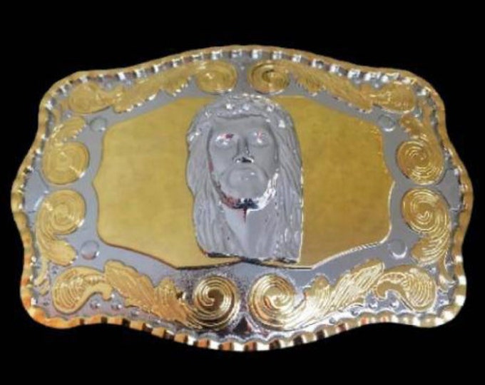 Belt Buckle Jesus Face Christ God Christian Religion Catholics Religious Western Buckles