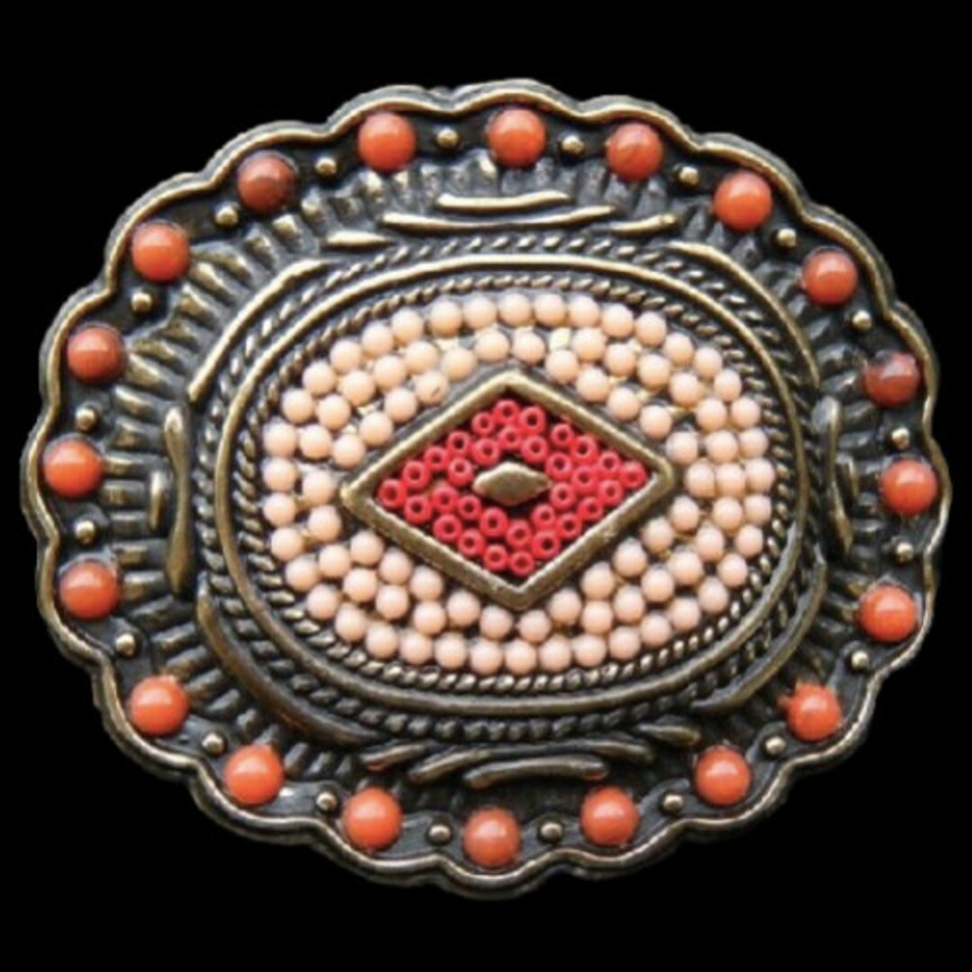 Colorful Multi Colored Beaded Beads Floral Flower Belt  display picture 2