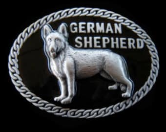 German Shepherd Dog Pet Animal Belt Buckle