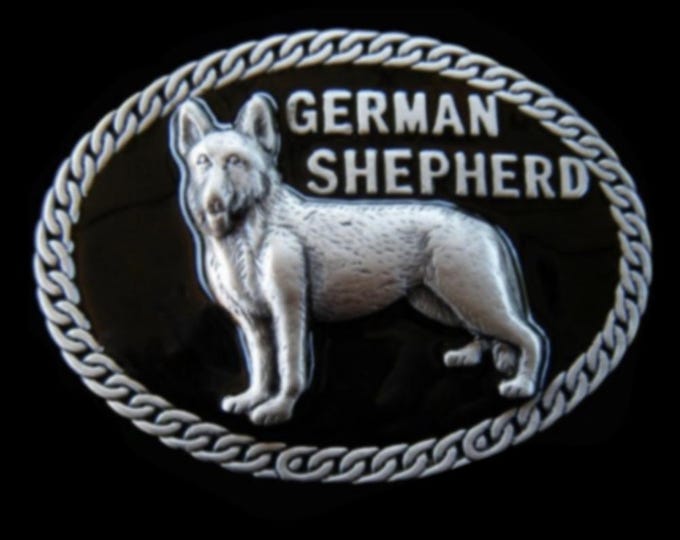 German Shepherd Dog Pet Animal Belt Buckle