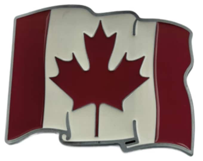 Canada Canadian Flag Maple Leaf Belt Buckle Buckles Buckles