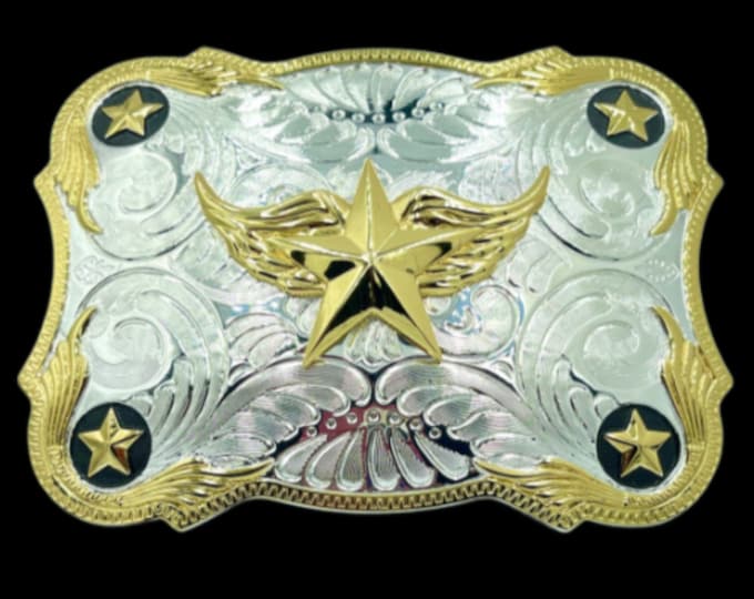 Cowboy Belt Buckle Cowgirl Rodeo Star Western Buckles Belts