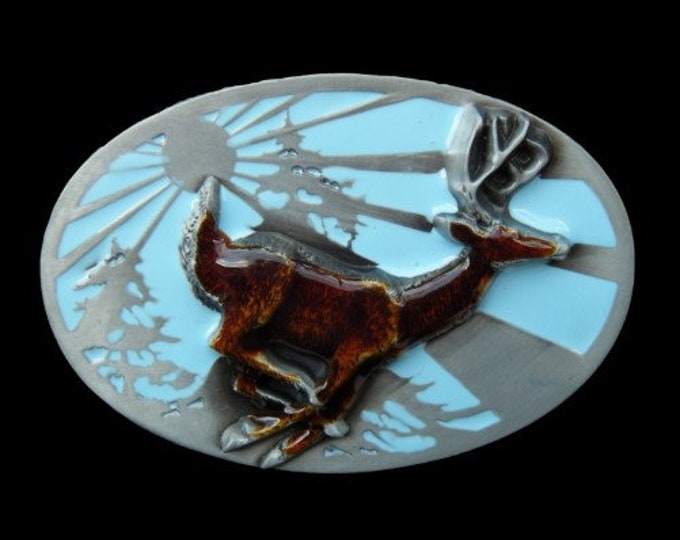 Deer Animal Hunter Belt Buckle Hunting Sport Buckles