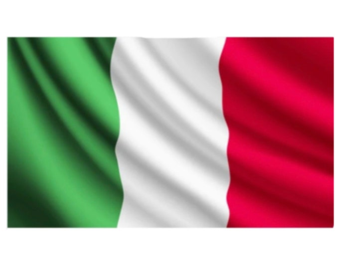 Italy Italia National Country Pole Waving Flag Drapeau Italian