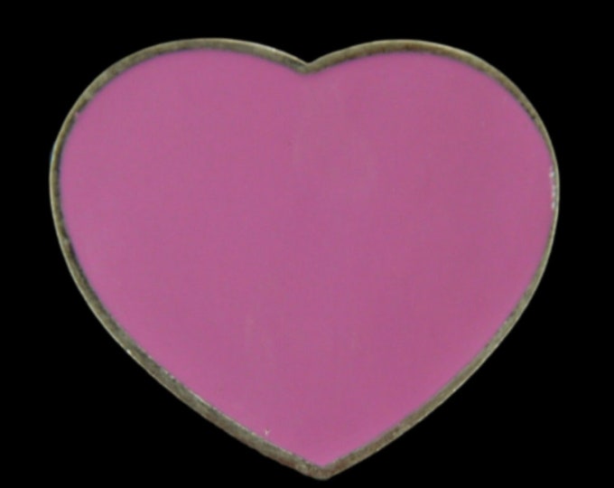 Peace Era Dark Pink Heart Flower Belt Buckles