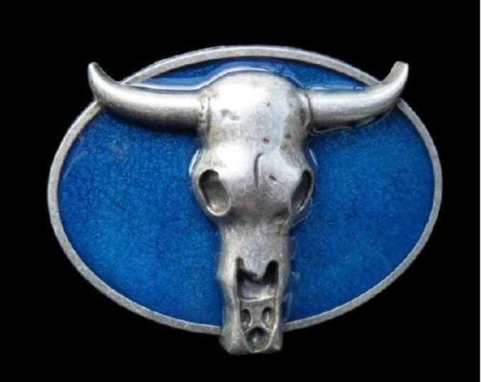 Cow Steer Belt Buckle Bull Cow Ranch Texas Western Buckles