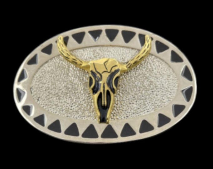Belt Buckle Texas Longhorns Western Cow Steer Cowboy Buckles Belts