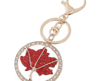 Red Bling Rhinestone Fashion Keychain Purse Pendant Charm