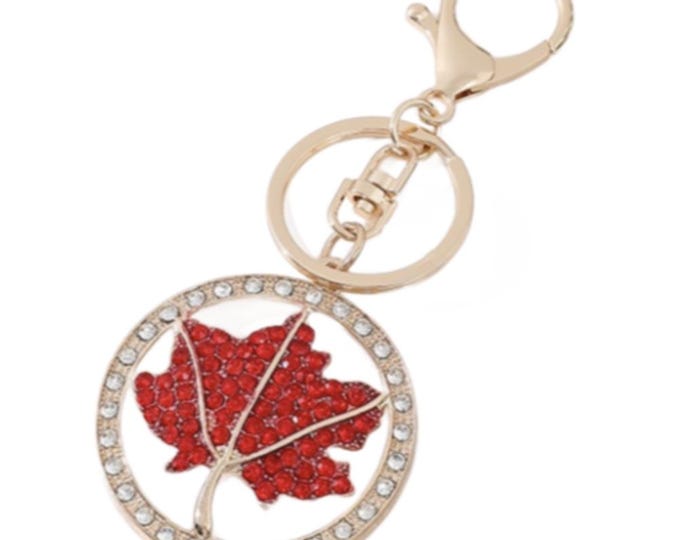 Red Bling Rhinestone Fashion Keychain Purse Pendant Charm