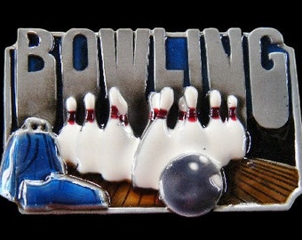 Bowling Balls Pins Shoes Bags Sports Players Belt Buckle Buckles