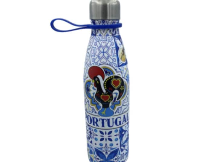 Galo de Barcelos Stainless Steel Insulated Portugal Portuguese Souvenir Water Bottle