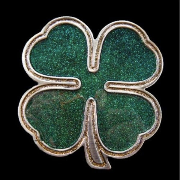 Lucky Irish Four Leaf Clover Shamrock Belt Buckle Buckles