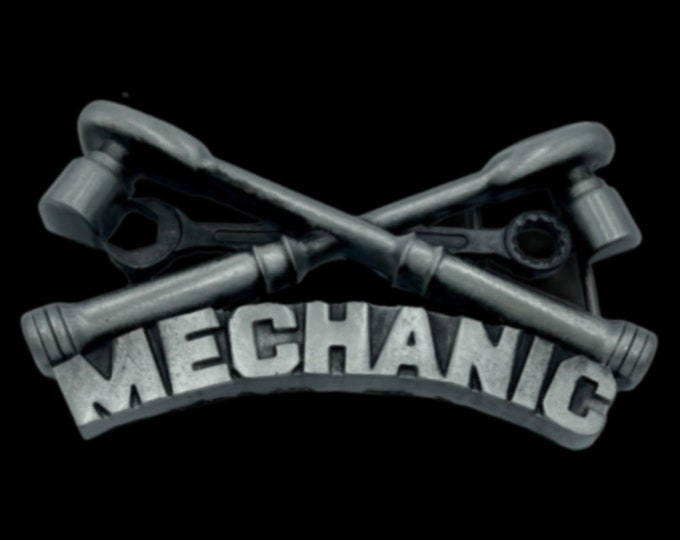 Mechanic Car Vehicle Automobile Motor Fixing Profession Belt Buckle