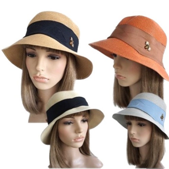 Buy Women Natural Packable Wide Brim Casual Straw Summer Sun Hats
