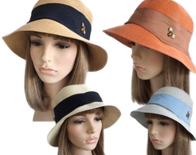 Women Natural Packable Wide Brim Casual Straw Summer Sun Hats
