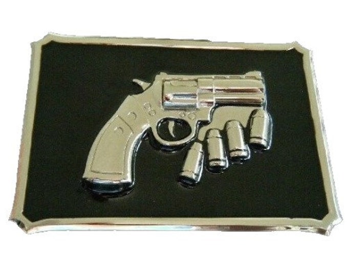 Belt Buckle Gun Culture Fashion Revolver Bullets Handguns Guns Buckles Belts