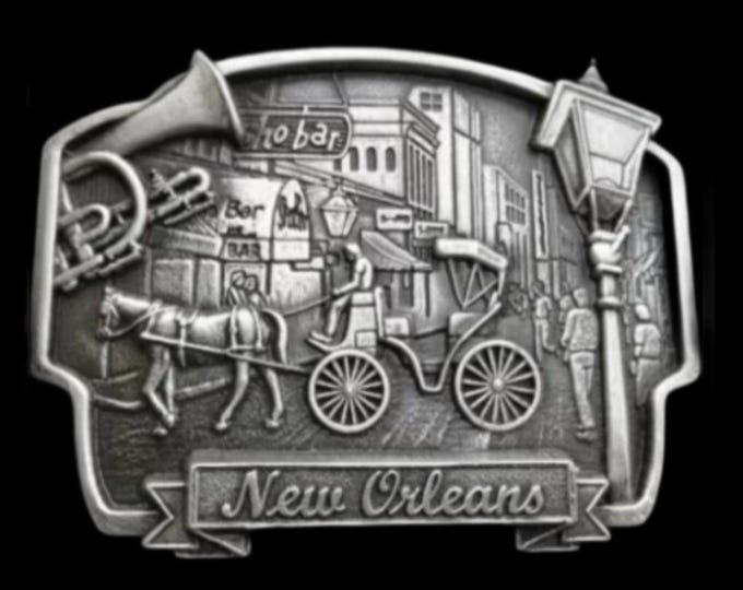 New Orleans Mardi Gras Louisiana Jazz Belt Buckle buckles
