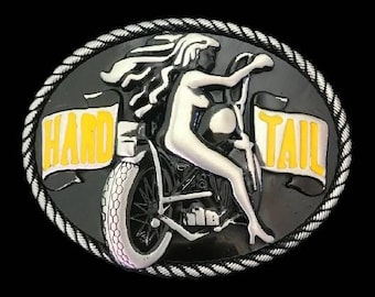Motorcycle Belt Buckle Women Biker Bike Rider Hard Tail Buckles Belts