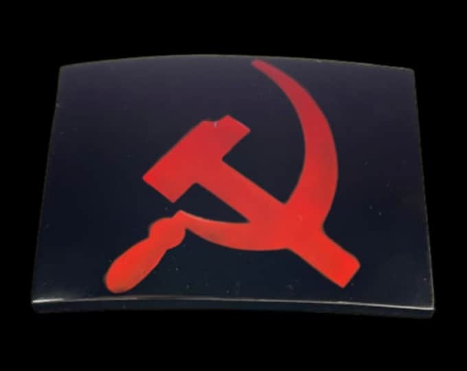 Russia Russian Soviet Flag USSR Communist Socialist Marx Belt Buckles