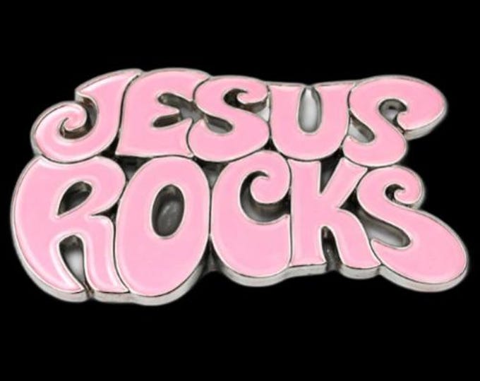 Jesus Rocks Belt Buckle Christian Men Women Accessory New