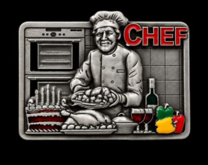 Belt Buckle Gourmet Chef Profession Hotel Restaurant Kitchen Culinary Chefs Buckles
