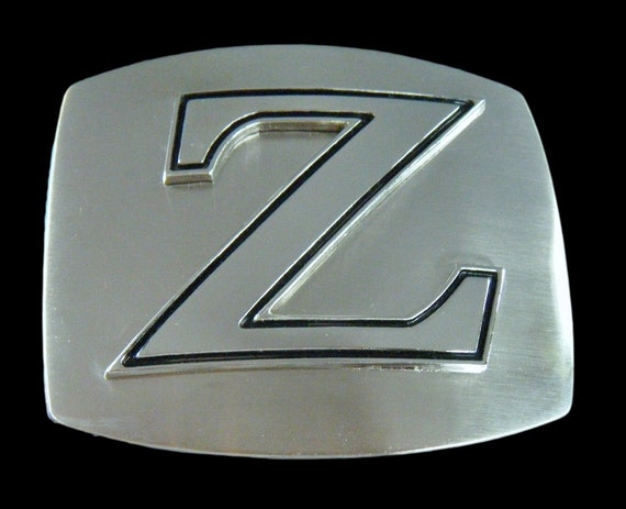 Western Cowboy Zinc Alloy Letters A To Z Belt Buckle Leather Belt