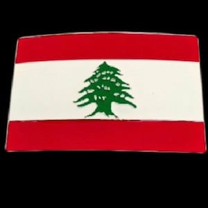 Lebanon Flag Belt Buckle Lebanese Liban National Flags Middle East Flags Buckles