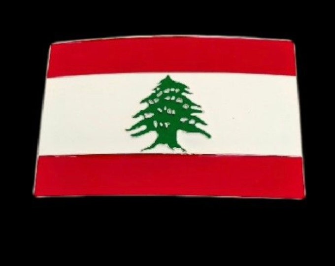 Lebanon Flag Belt Buckle Lebanese Liban National Flags Middle East Flags Buckles