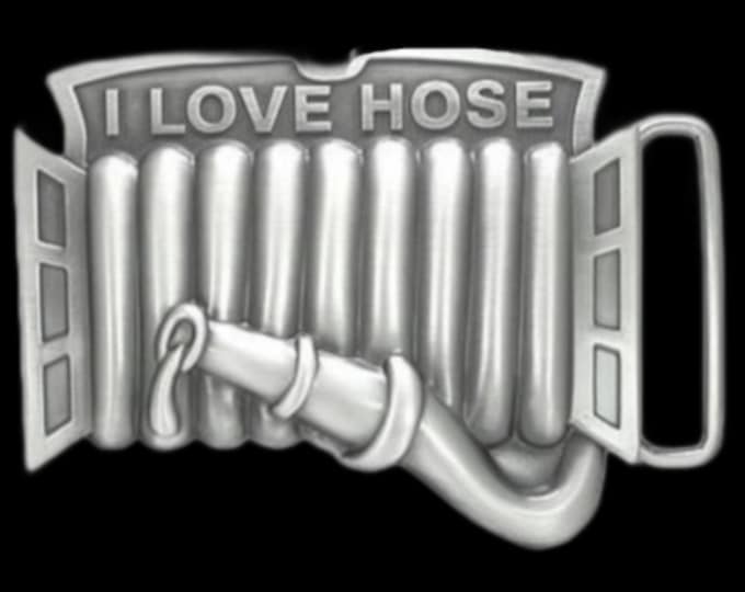 I love Hose Funny Humor Belt Buckles