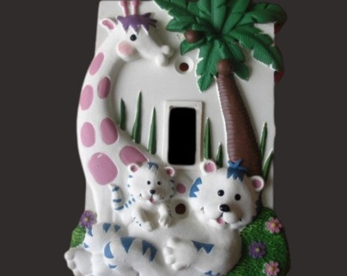 Children Baby Giraffe Zoo Toggle Light Switch Cover Plate