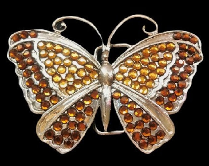 Belt Buckle Butterfly Insect Rhinestone Buckles