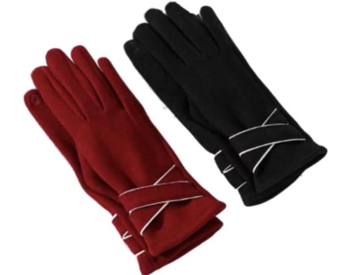 Women's Soft Outdoor Touch Screen Winter Gloves