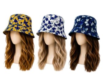 Panama Bucket Hat Butterfies Print Cap Hip Hop Fishing Fisherman Unisex Hats