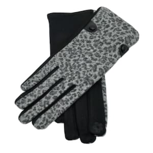Dameshandschoenen met dierenprint luipaardluipaardprint imitatiebont Winter