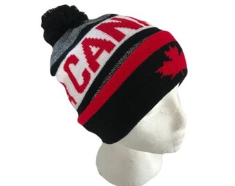 Canada Canadian Red Maple Leaf Unisex Knitted Winter Beanie Hat