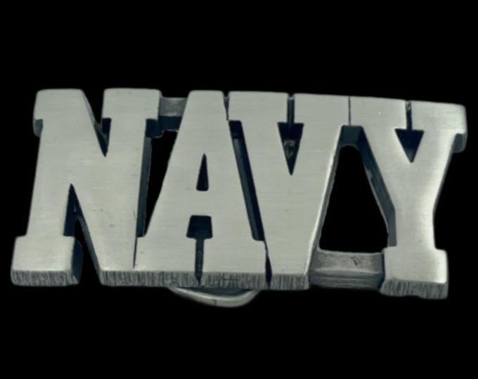 Navy USA United States War Hero’s Fighting Military Belt Buckle