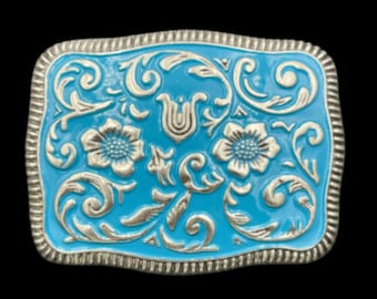 Belt Buckle Western Cowboy Fashion Style Flower Cool Cowboys Belts Buckles