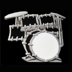 Belt Buckle Drum Set Rock Band Drummer Music  Drums Belts Buckles