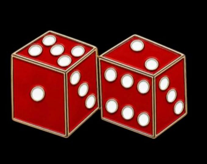 Red Lucky Dice Gambling Belt Buckle Belts Buckles