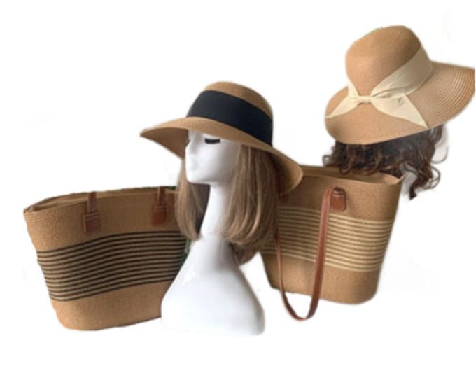 Women's Paper Beach Hat Sun Protection Summer Straw Caps Fashion Sun Cover