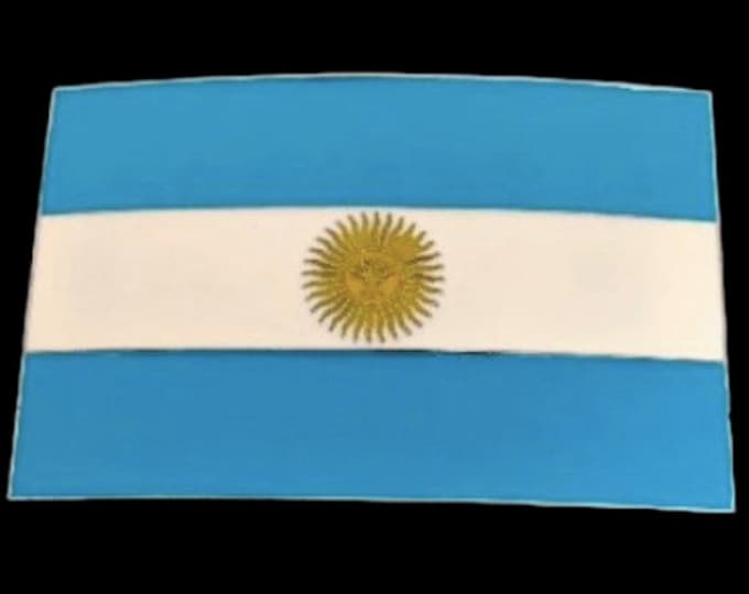 Belt Buckle Flag Argentina Argentinian South American Buckles