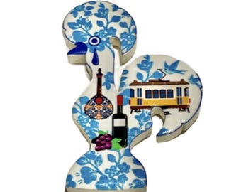 Lisboa Lisbon Yellow Tram Portugal Fado Vinho Souvenir Fridge Magnet