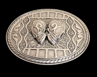 Skull Skullhead Skulls Evil Skeleton Head Gothic Belt Buckle Buckles