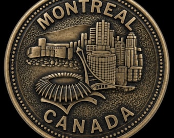 Belt Buckle Montreal Canada Stadium 1976 Olympic Buckles
