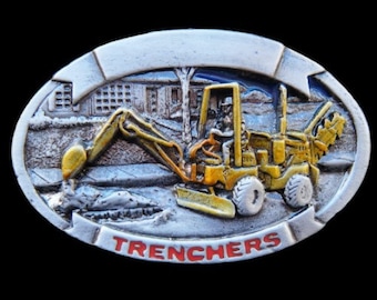 Bulldozer Operator Belt Buckle Trencher Excavator Construction Profession Buckles