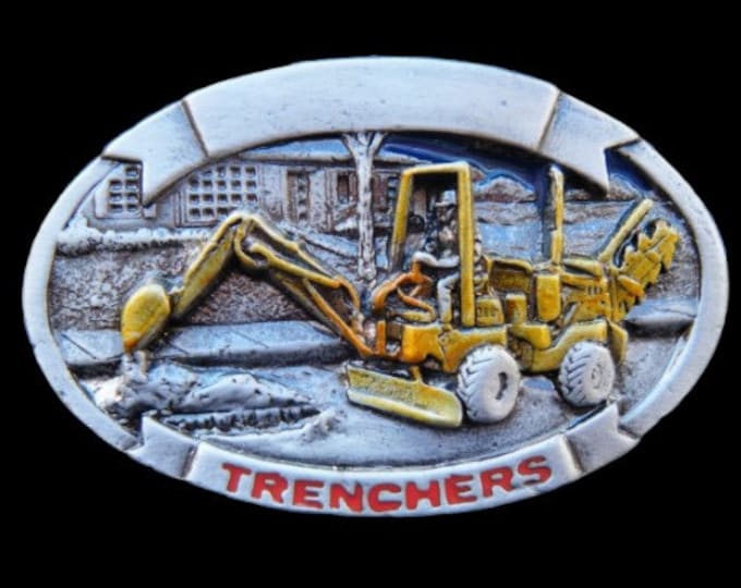 Bulldozer Operator Belt Buckle Trencher Excavator Construction Profession Buckles