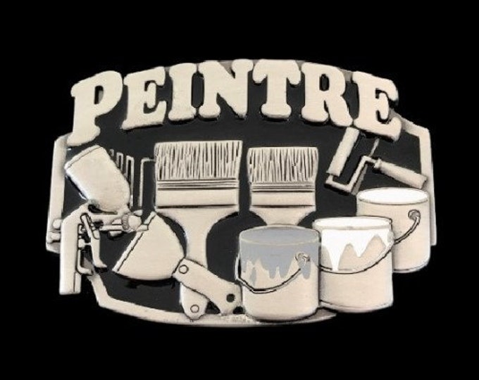 Peintre French Painter Paint Brush Painting Tools Profession Belt Buckle Buckles