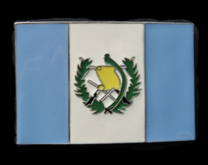 Guatemalan Flag Belt Buckle Guatemala City Mayan National Flags Buckles Belts