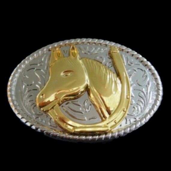 Fibbia Per Cintura Da Cavallo Western Horseshoe Rodeo Cowboy Cavalli Grandi Fibbie Cinture - Italia - Foto 8